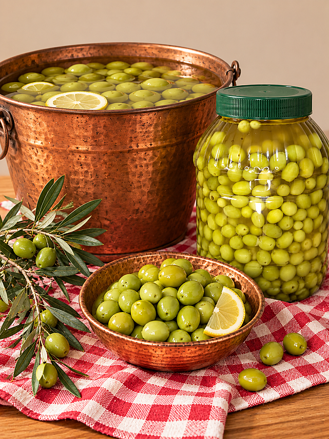TATLANDIRILMIŞ YEŞİL ZEYTİN 2,5KG - 1